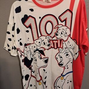 Disney 101 Dalmatians Tee - Red, Black, and White